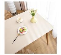 Mantel Elastico Cuero Manteles Antimanchas Impermeable Alfombrilla de Protector de Mesa Comedor Cocina Salon Oficina Jardín Patio, Tapetes para Mesa Decoracion, Fácil de Limpiar (90x180cm,White)