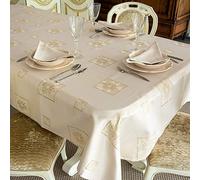 Mantel elegante con diseño navideño y tratamiento antimanchasReferencia: Christmas., Blanco, 59 x 118" (150 x 300cm)