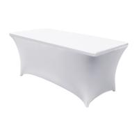 Mantel flexible para catering blanco GreenBlue, 180x75x74cm, spandex, GB371