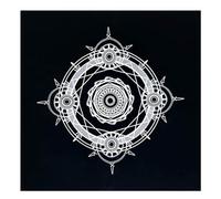 Mantel genérico - Alfombra de adivinación Cuadrada 49 x 49 cm | Tejido de adivinación - para Lectura de Cartas Oracle Práctica Espiritual Meditación Salón Vida Familiar