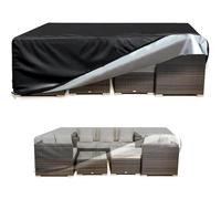 Mantel impermeable para mesa de exterior de 240 x 150 x 70 cm, tela Oxford 600D duradera, resistente a la intemperie y al viento, protección para muebles de patio, mesas, sillas y sofás, piel de