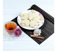 Mantel Individual Americano de Mesa de bambú Rectangular de 30 x 45 cm - Antideslizante, Lavable, Resistente al Calor - Desayuno Almuerzo y Cena, en casa en la Cocina o en el Restaurante
