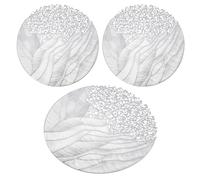 Mantel Individual de Comedor, 15.7 x 15.7 Pulgadas, Lavable, 3 Unidades, decoración de Cocina, Comedor, hogar, manteles Decorativos para Hotel, Restaurante