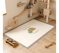 Mantel individual de gato impreso colorido a prueba de polvo, impermeable, resistente a la orina y antideslizante, para perros, alfombra de piel sintética, alfombra de área para mascotas, tapete para