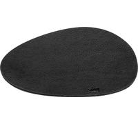 Mantel individual de nano gel metálico con aspecto de cuero 20 cm negro silwy