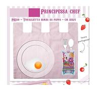 Mantel individual de niña Pappa 33 x 25 - Rojo Regal - Princesa