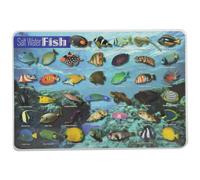 Mantel individual de peces de agua salada de 12 x 17 12 pulgadas para aprender sin dolor