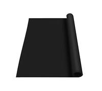 Mantel individual de silicona antideslizante extra grande de 60 x 70 cm, protector multiusos para encimera de cocina, inducción, antiestático, color negro