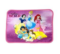Mantel individual de tela impermeable, diseño de princesas Disney, lavable, resistente al calor, no absorbe, 40 x 30 cm, 100% poliéster