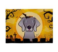 ""Mantel individual de tela multicolor con dise o de Weimaraner para Halloween BB1789PLMT de Caroline's Treasures""