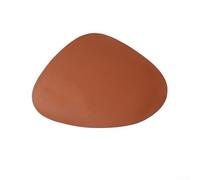 Mantel individual funcional y elegante de piel sintética de 39 cm para uso en mesa, cocina, comedor, estudio o ubicación de servicio público de alimentos (marrón)