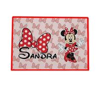 Mantel Individual Hule Personalizado (Minnie roja)
