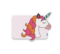 Mantel individual infantil unicornio - rosa - 30x46 cm