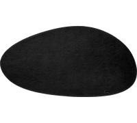 Mantel individual magnético con aspecto de cuero grande negro silwy