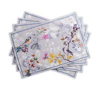 Mantel individual Maison d' Hermine, 100 % algod n, decorativo, lavable, ideal para comedor, hogar, bodas, banquetes, buf s, Equinoxe, gris, Acci