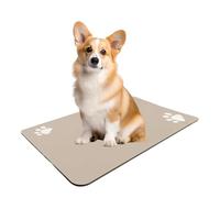Mantel individual para alimentos para mascotas - Base dispensador de agua con agarre texturizado, película a prueba de salpicaduras para atrapar líquidos, ligero y fácil de limpiar, suave