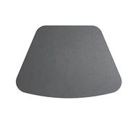 Mantel individual redondo de cuero, en forma de abanico, almohadilla aislante térmica para el hogar y el restaurante, decorativo, 4 piezas