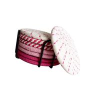 Mantel Individual Tejido con Cuerda, tapete para, tapete para Tazas Resistente Calor, Posavasos, Soporte para Bebidas con Estante de Almacenamiento para de Comedor, Aislamiento Grueso