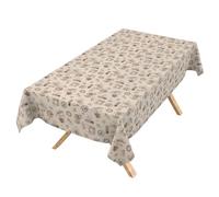 Mantel Lavable, Efecto Loto, fácil de Limpiar, de algodón y poliéster, Resistente a Las Manchas, para Exteriores, para jardín, café, café, 120 x 140 cm