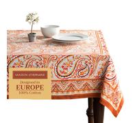 Mantel Maison d' Hermine 100 % algod n - Mantel decorativo rectangular de 152 x 228 cm - Manteles lavables para comedor, hogar y fiestas - Colecc