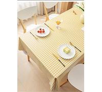 Mantel Mesa Rectangular,Mantel De Casa De Campo Retro Lavable A Cuadros Amarillo Casa De Campo Moderna Mantel Cubierta De Mesa A Prueba De Derrames Banquete De Boda Comedor Banquete Picnic Cocina De