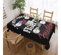 Mantel Mi Mejor Amigo Lucha por Nuestra Libertad para Comedor, Cocina, Fiesta de cumpleaños, decoración para Mesa de Comedor, Buffet, Fiestas, Patio, Camping, 137 x 183 cm