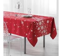 Mantel navideño rectangular resistente a las manchas 150 x 240 cm / 150 x 300 cm Constelación Plateado (150 x 300 cm, Rojo)