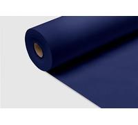 Mantel Papel Precortado Polipropileno para Mesa - Manteles Textura Tela Desechables - Rollo de 1,20 x 50 Metros con Precorte en 40 cm - Para Eventos, Restaurante y Navidad (Azul, Precorte 40 cm)