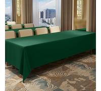 Mantel Personalizable Impermeable - Manteles de Mesa Poliéster Cuadrado/Rectangular para Hoteles de Lujo, Restaurantes & Salas de Conferencias, Lavable y Antimanchas(Verde oscuro,180x250cm)