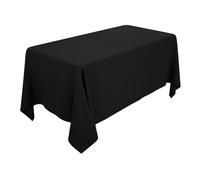 Mantel rectangular de algodón y poliéster, 229 x 335 cm, de la marca Wedding Supply , tela, Pack of 10, negro