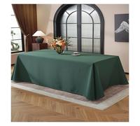 Mantel Rectangular para Conferencias, Mantel para Mesas De Bufé, Tejido Duradero Lavable A MáQuina, Ideal para Mesas De Bufé, Reuniones Festivas(Green,160x450cm)