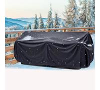 Mantel rectangular para mesa de jardín, 50 x 50 x 20 cm, 420D, impermeable y resistente a la intemperie, incluye sistema de cordón, protección para muebles de ratán