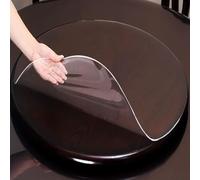 Mantel redondo de PVC transparente de 1,5 mm de grosor, mantel protector impermeable para cocina, comedor, tamaño personalizado, 100 cm de diámetro