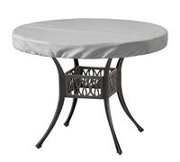 Mantel redondo diseñado con material Oxford 600D para un rendimiento impermeable constante en mesas de patio y jardín (91,48 x 10,16 cm)