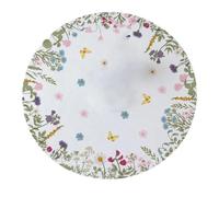 Mantel redondo floral | Cubierta redonda de mesa floral | Mantel de poliéster a prueba de polvo de 120 cm | Protector comestible decorativo para cocina casera, restaurante, cafetería, cena familiar