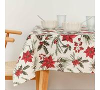 Mantel resinado Antimanchas Belum Christmas Flowers 300 x 140 cm