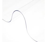 Mantel Transparente de PVC Impermeable 2,4 m x 1,2 m, Mantel de Plástico Transparente Grueso con Espesor 2 mm, Mantel Transparente Rectangular Resistente al Agua para Mesa de Cocina, Escritorios