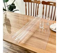 Mantel transparente de PVC rectangular, 1,5 mm, impermeable para cocina