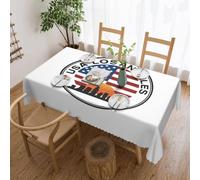 Mantel versátil con estampado de Los Ángeles de EE. UU., 137 x 183 cm, reutilizable, para mesa de comedor, bodas al aire libre