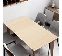 Mantel y camino de piel sintética impermeable con vetas de madera, lavable, resistente al aceite, perfecto para cenas y eventos (E, 85 x 135 cm)