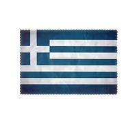 Manteles de mesa de 30,5 x 45,7 cm, con aislamiento térmico, lavable, bandera griega, para sala de estar, juego de 6 piezas, hotel, hogar, banquete