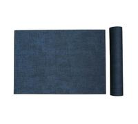 Manteles De Piel SintéTica Manteles Individuales Impermeables, Resistentes al Aceite y Calor, Antideslizantes, Lavables, Posavasos for Cocina(Dark Blue,43x30cm)
