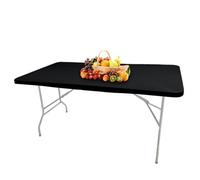 Manteles elásticos para mesas rectangulares,Cubierta de mesa plegable | Mantel rectangular para picnic | Protector de mesa, cubierta impermeable de tela para mesas rectangulares para banquetes de acam