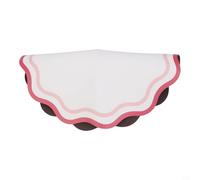Manteles individuales de cuero de 13.5 x 13.5 pulgadas, resistentes al calor, en forma de abanico, para cocina, comedor, restaurante, decoración del hogar, fácil de limpiar, naranja, rojo, verde, azul
