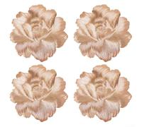 Manteles individuales de flores de PVC resistentes al calor 4 unids tapetes de aislamiento para elegantes entornos de comedor ()