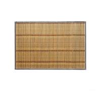 Manteles individuales de madera natural en diseño rústico vintage con construcción y tratamiento de borde suave al tacto para uso diario en la mesa (1 mantel de 60 x 40 cm)