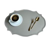 Manteles individuales de PU con forma de 1/4/6 piezas, para cocina, comedor, mesn forma de 1/4/6 piezas, para cocina, comedor, mesa, color negro, rosa y verde (color 4, 30 x 43 cm, 1 unidad)