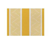 Manteles Individuales Estampado Rayas Amarillas Salvamanteles Individuales Lavable Mantel Individual Resistente Calor Individuales Mesa Engrosar Tapetes para Mesa 30x45cm 2 Pcs