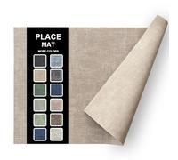 Manteles Individuales Lavables Paquete De 4 Manteles Individuales Rectangulares De Piel Sintética De 30 X 43 Cm Impermeables Aislantes Térmicos Y Fáciles De Limpiar Color Rosa