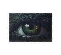 Manteles individuales para mesa de comedor, juego de 6 unidades, 30,5 x 45,7 cm, imagen de YTUOPWE Eyes in the Dark para hotel, banquete familiar